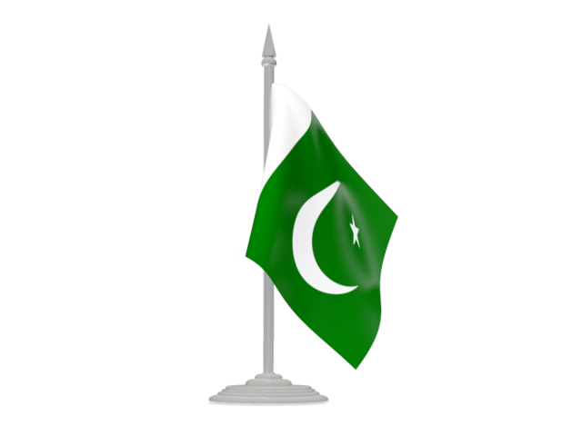Flag With Flagpole. Download Flag Icon Of Pakistan At Png Format - Pak Flag, Transparent background PNG HD thumbnail