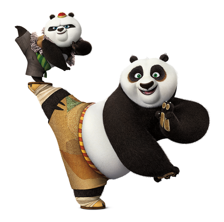 Po And Bao.png - Panda, Transparent background PNG HD thumbnail