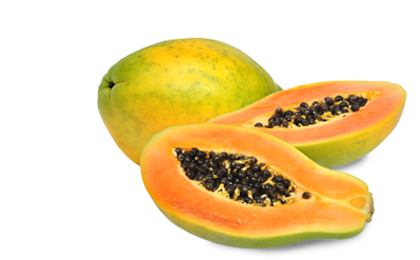 Hawaiian Yellow Papayas - Papaya, Transparent background PNG HD thumbnail