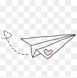 Hand Painted Paper Plane, Pink And Purple, Love, Decoration Png Image And Clipart - Paper Airplane, Transparent background PNG HD thumbnail