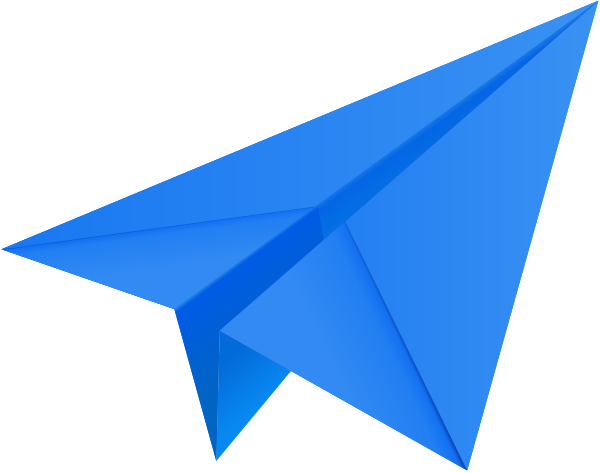 Paper_Plane_Blue - Paper Airplane, Transparent background PNG HD thumbnail