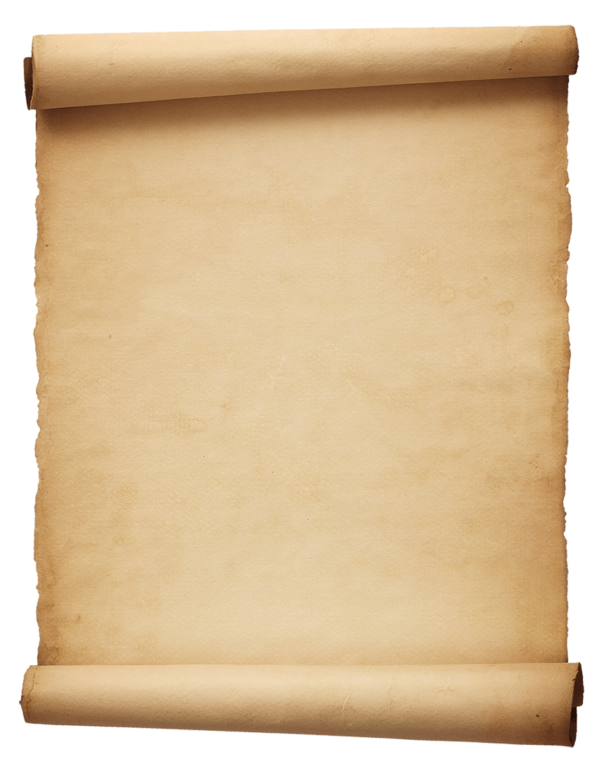 Scroll Paper Portrait - Paper Sheet, Transparent background PNG HD thumbnail