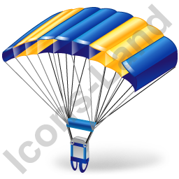 Parachuting Parachute Icon, Png/ico, 256X256 Hdpng.com  - Parachute, Transparent background PNG HD thumbnail