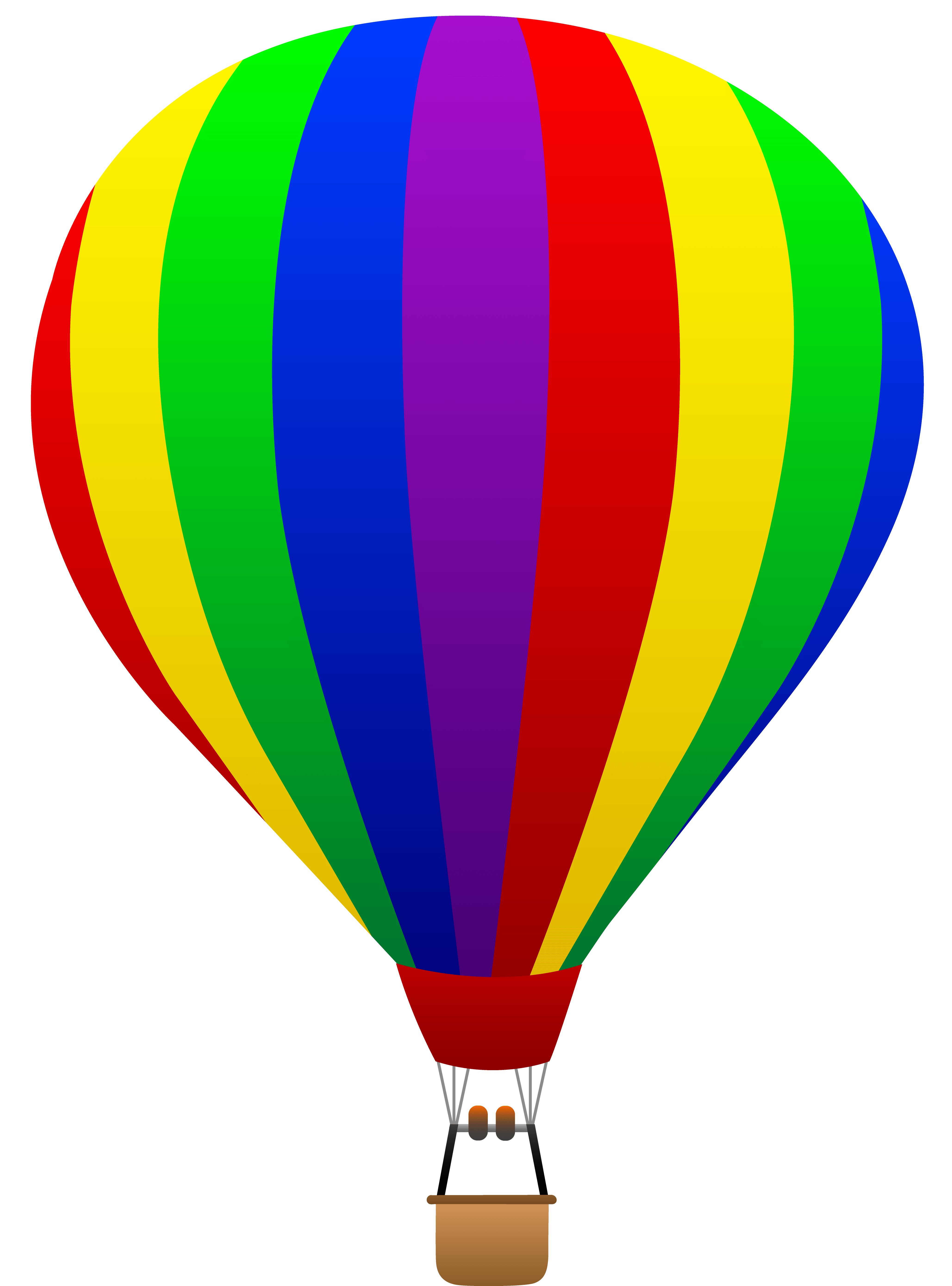 Rainbow Parachute Clipart - Parachute, Transparent background PNG HD thumbnail
