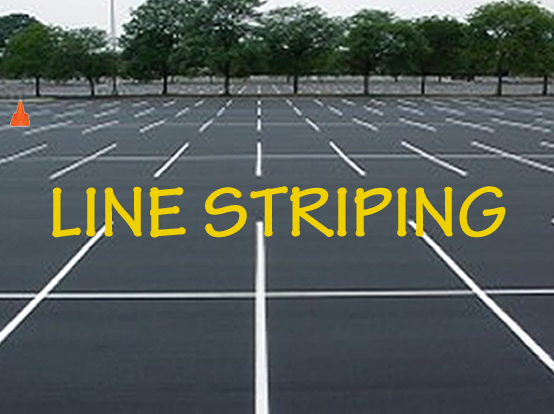 Lined Parking Lot in Atlanta,