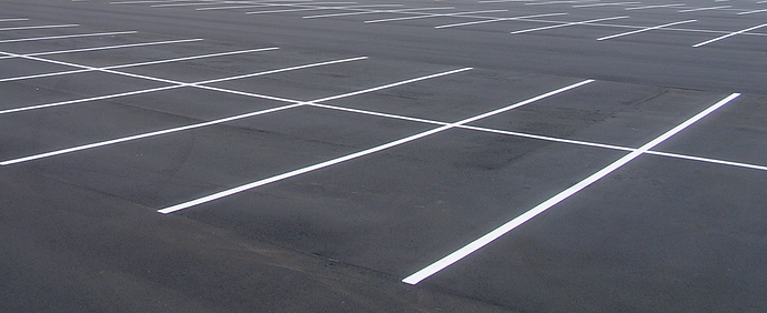 Black And White Parking Lot - Parking Lot Lines, Transparent background PNG HD thumbnail