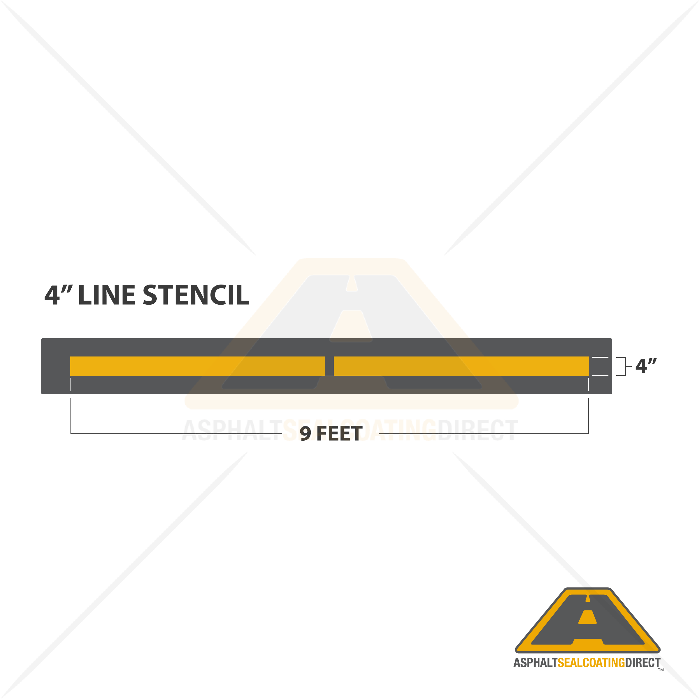 View The Full Image Image Of Parking Lot Stall Line Stencil - Parking Lot Lines, Transparent background PNG HD thumbnail