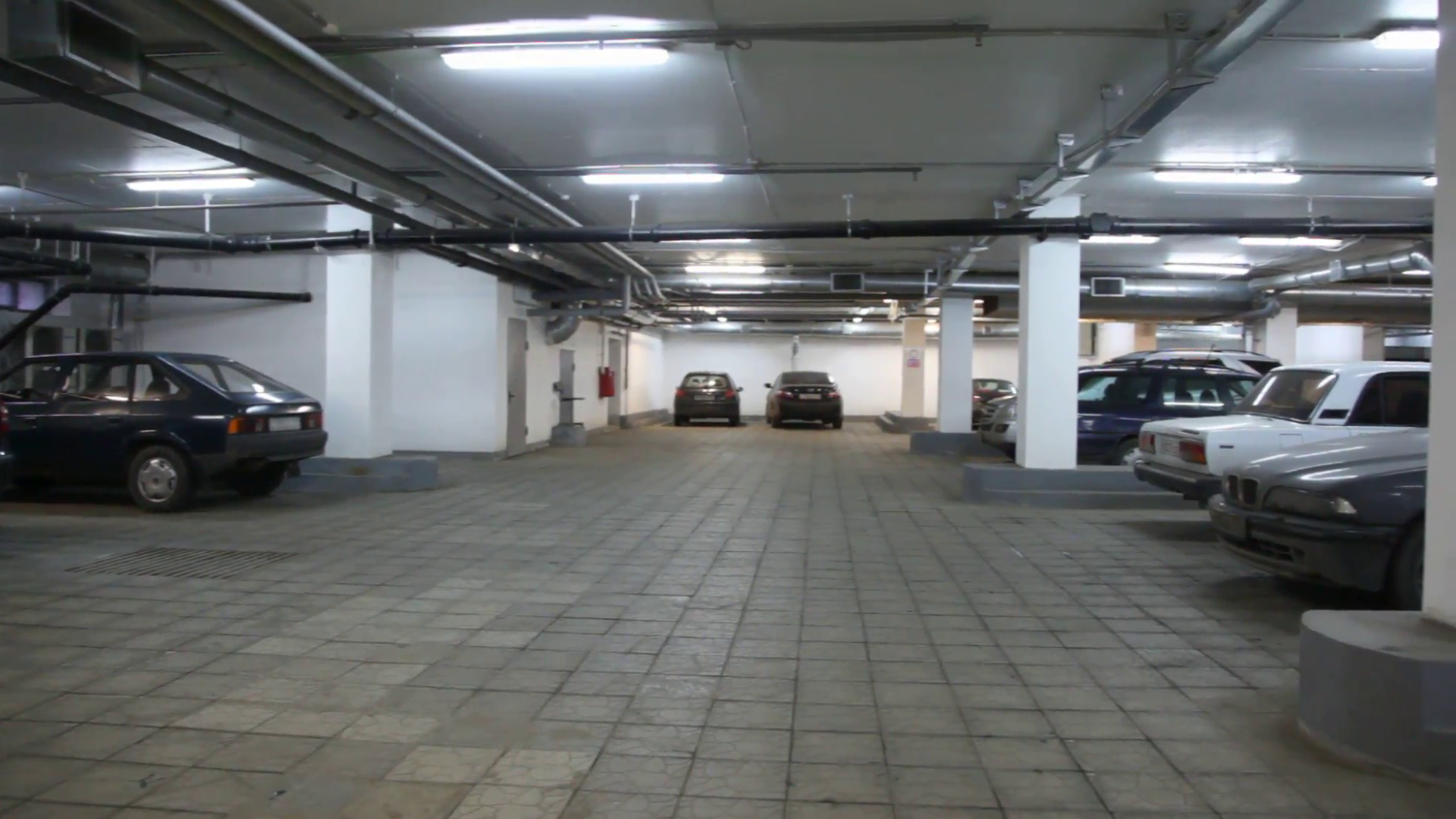 Cars Standing In Underground Car Park, Panning Stock Video Footage   Videoblocks - Parking Lot, Transparent background PNG HD thumbnail