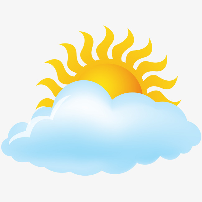 Vector Cloudy Weather Forecast Icon Material, Weather Forecast, Icon, Partly Cloudy Png And - Partly Cloudy, Transparent background PNG HD thumbnail
