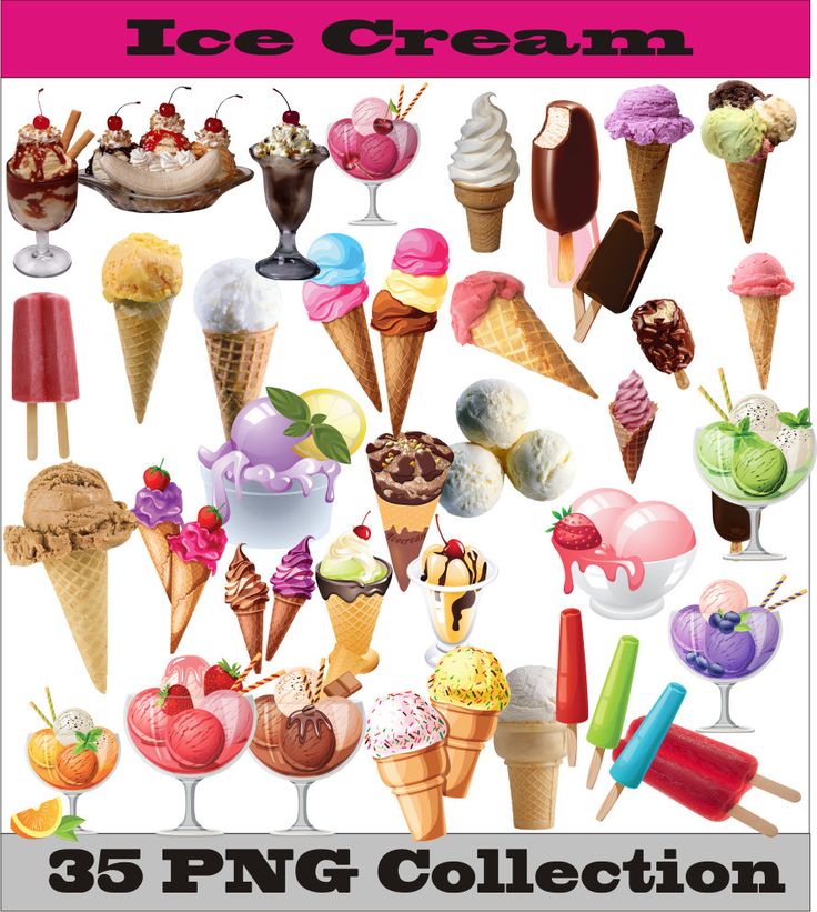 Ice Cream Collection Png Vector Instant Download Clip Art Clipart Digital Albums Magnets Helloween Horror Cards · Art Clipartparty Favorsice Hdpng.com  - Party Favors, Transparent background PNG HD thumbnail