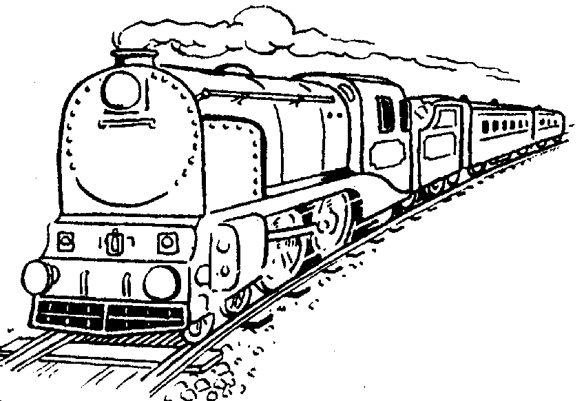 Kifesto23 - Passenger Train Black And White, Transparent background PNG HD thumbnail