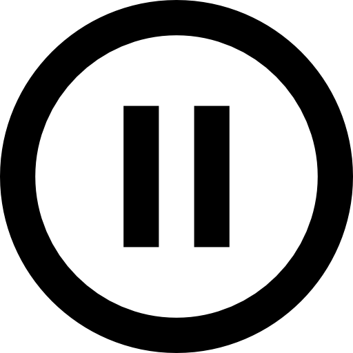 Pause button circle icon png
