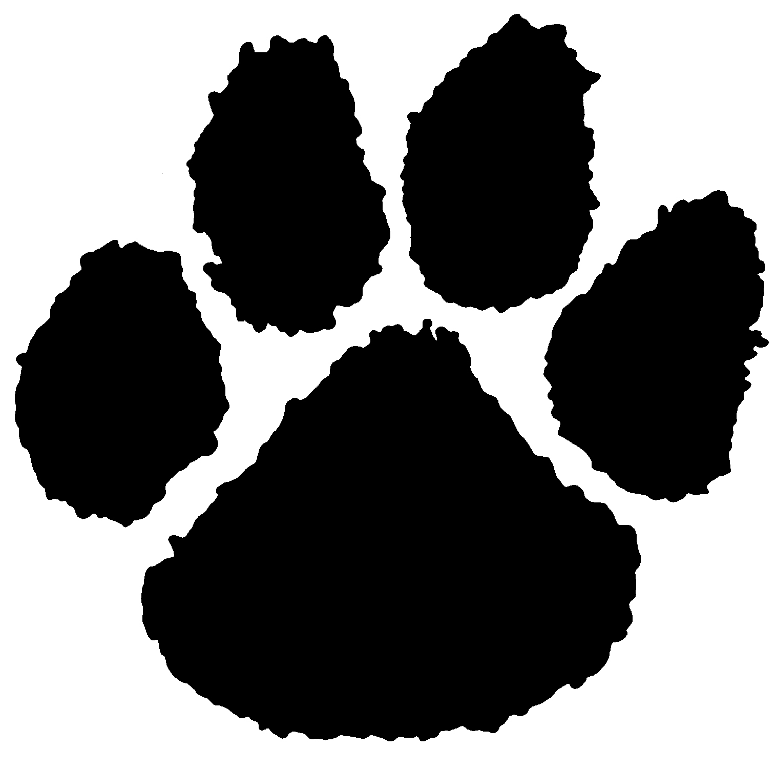 How To Draw A Tiger Paw Print   Png Tiger Paw - Paw Print, Transparent background PNG HD thumbnail