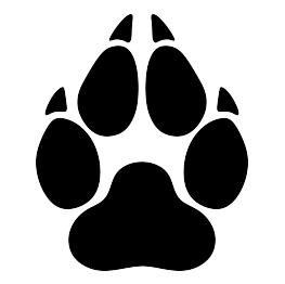 Wolf Paw Print Silhouette.png - Paw Print, Transparent background PNG HD thumbnail