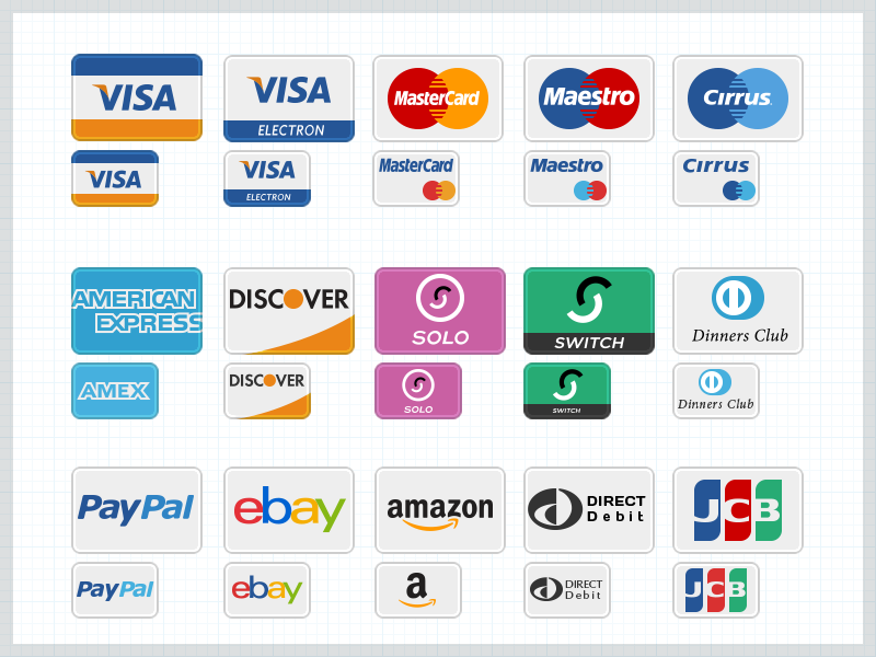 Payment Methods Icons Retina. - Payment Method, Transparent background PNG HD thumbnail