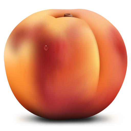 Peach Icon 512X512 Png - Peach, Transparent background PNG HD thumbnail