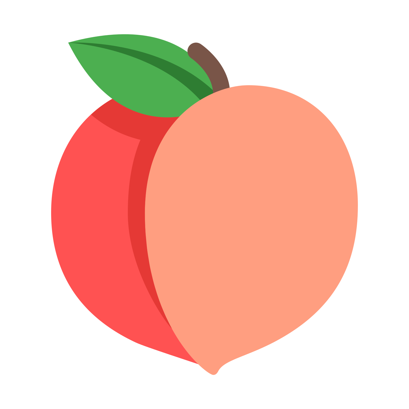 This Image Is Of A Peach. There Are Two Reversed And Connected Cu0027S That Make. Png 50 Px - Peach, Transparent background PNG HD thumbnail