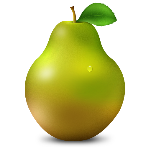 Ripe yellow pear PNG image - 