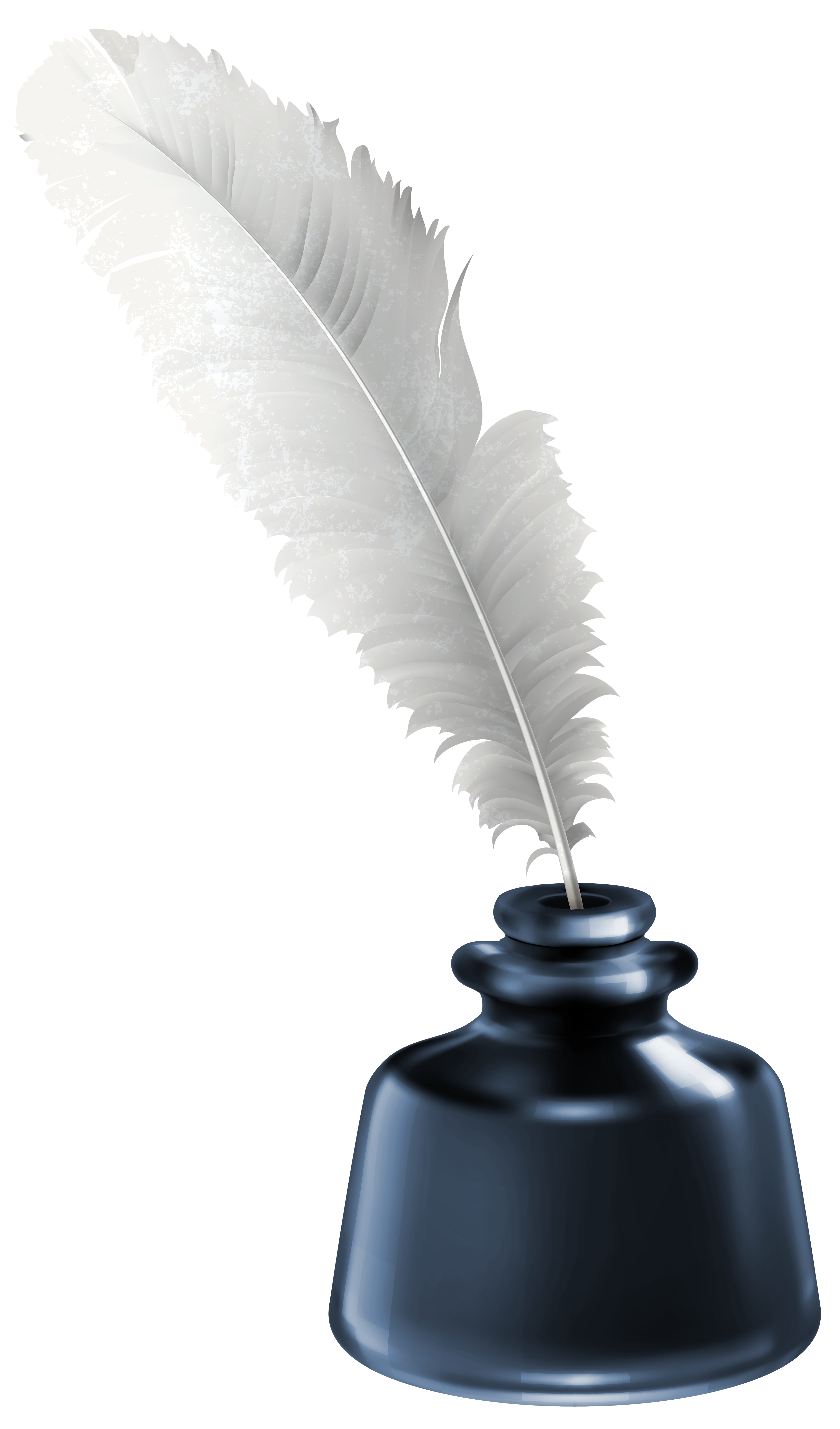 Pin Ink Clipart Quill #14 - Pen And Ink Bottle, Transparent background PNG HD thumbnail