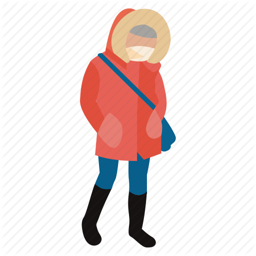 Chill, Cold, Jacket, Person, Warm, Winter, Winter Wear Icon - People In Cold Winter, Transparent background PNG HD thumbnail