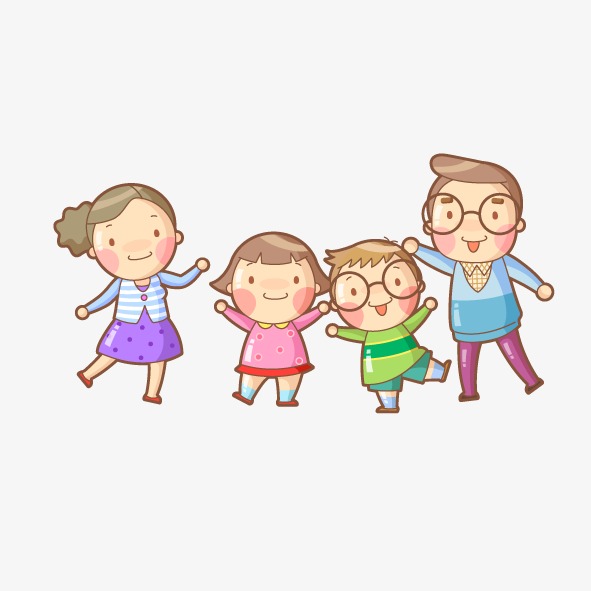 Mom And Dad Son Daughter Cartoon Image Of A Man, Cartoon, Character, The - People Mom And Dad, Transparent background PNG HD thumbnail
