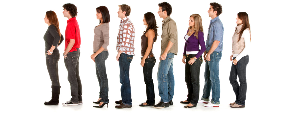 Posture - People Waiting In A Line Kids, Transparent background PNG HD thumbnail