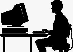 Computer People Cliparts #2717746 - People Using Computer, Transparent background PNG HD thumbnail