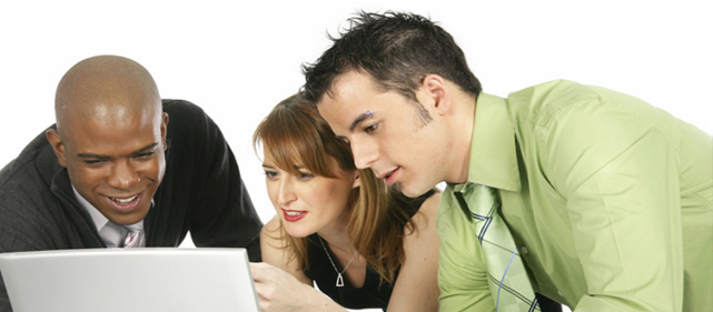 People Looking At Computer - People Using Computer, Transparent background PNG HD thumbnail