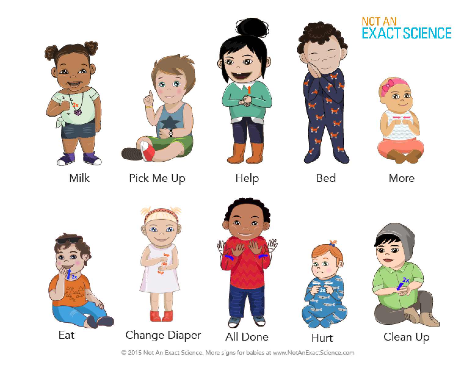 Free Baby Sign Printable - People Using Sign Language, Transparent background PNG HD thumbnail