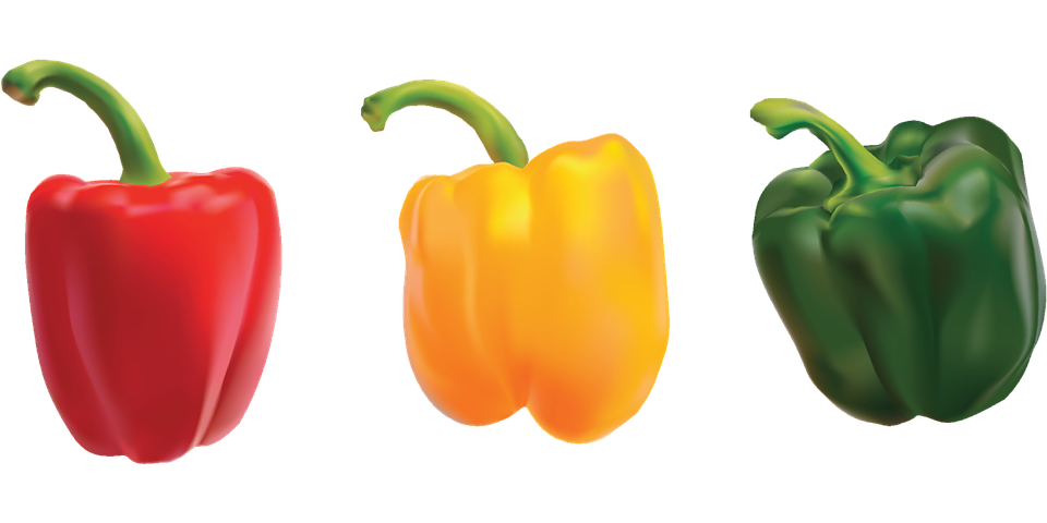 Peppers, Bell Pepper, Sweet Pepper, Vegetables - Pepper, Transparent background PNG HD thumbnail