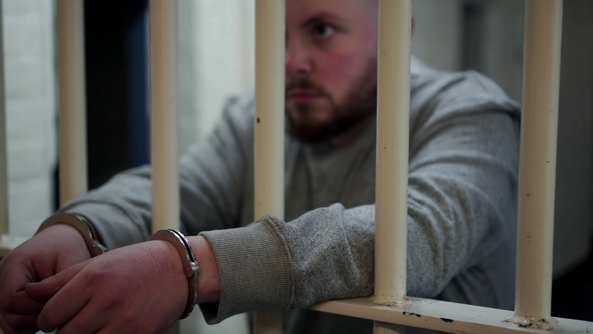 Prisoner Behind Bars, Cinematic Incarceration In Modern Prison, 4K Inmate Locked Up. Part Of A Collection With A Variety Of Camera Angles, With And Without Hdpng.com  - Person Behind Bars, Transparent background PNG HD thumbnail