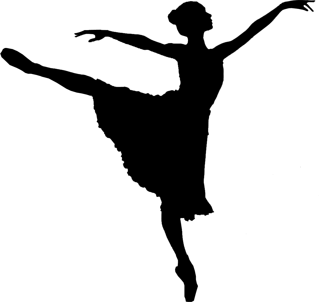 Ballet Dancer Silhouette - Person Dancing, Transparent background PNG HD thumbnail