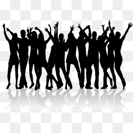 Dancing Material For Many People, Dance Silhouette, Dancing Silhouette, Square Dance Silhouette Png - Person Dancing, Transparent background PNG HD thumbnail