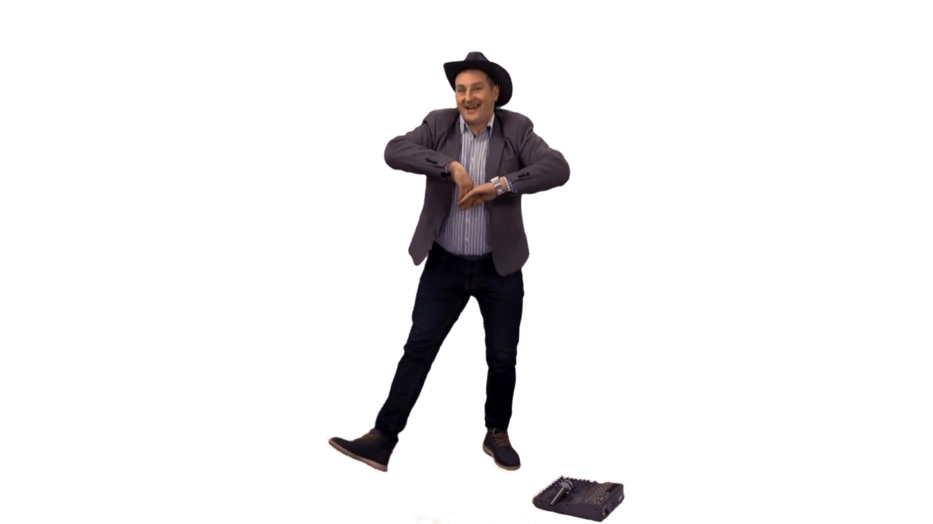 Man In A Cowboy Hat Singing U0026 Dancing. Full Hd Footage With Alpha Channel Stock Video Footage   Videoblocks - Person Dancing, Transparent background PNG HD thumbnail
