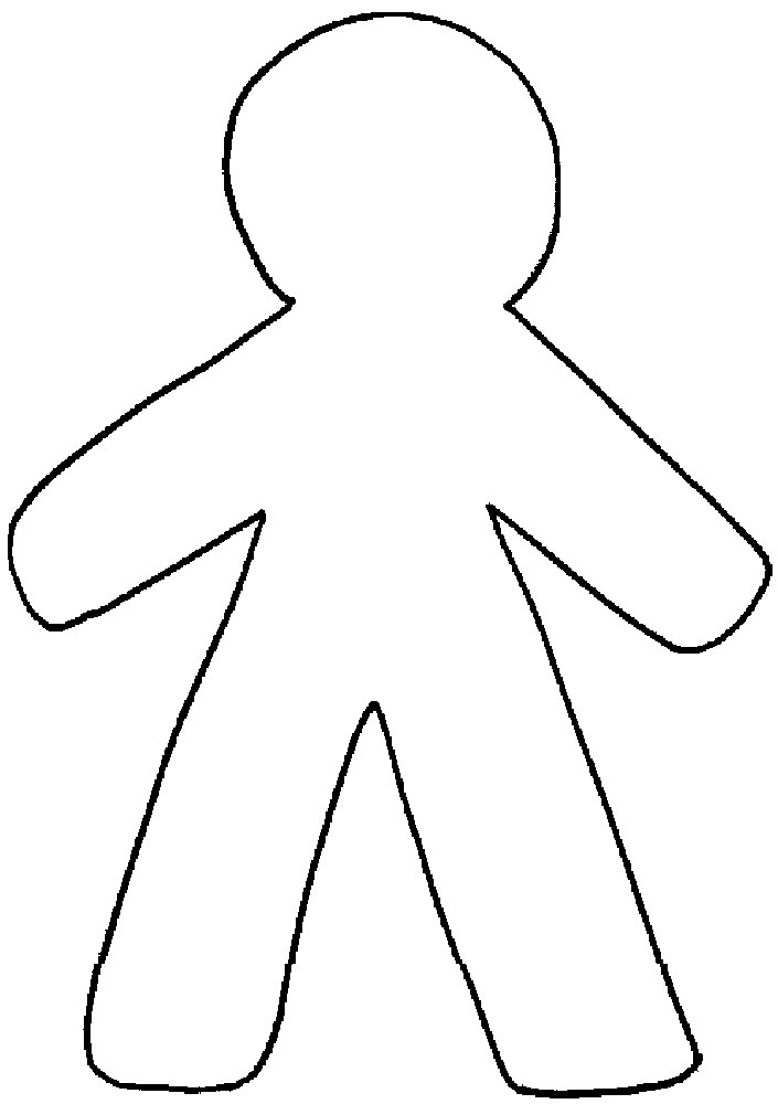 Girl Outline Template   Clipart Library - Person Outline Clip Art, Transparent background PNG HD thumbnail
