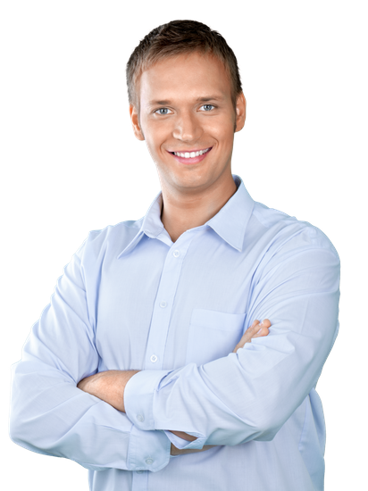 Professional Looking Man With His Arms Crossed Wearing A Button Down Shirt - Person With Arms Crossed, Transparent background PNG HD thumbnail