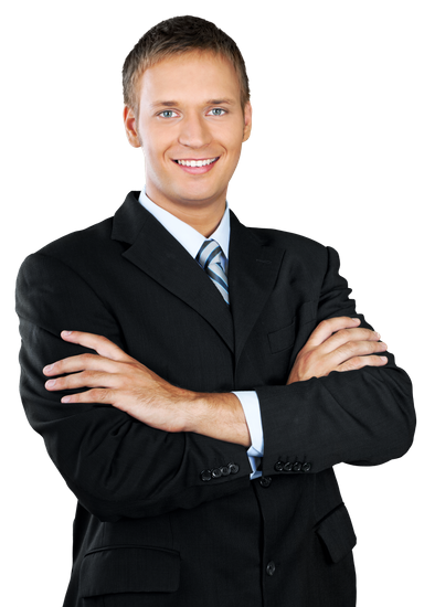 Professional Looking Man With His Arms Crossed Wearing A Suit - Person With Arms Crossed, Transparent background PNG HD thumbnail