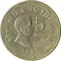 Philippine Peso Coins Png - One Interesting Fact About The Current 5 Peso Coin Is That During 1997 And 1998, Some Of The 5 Peso Coins Were Minted In The Royal Canadian Mint. Oh Yes., Transparent background PNG HD thumbnail