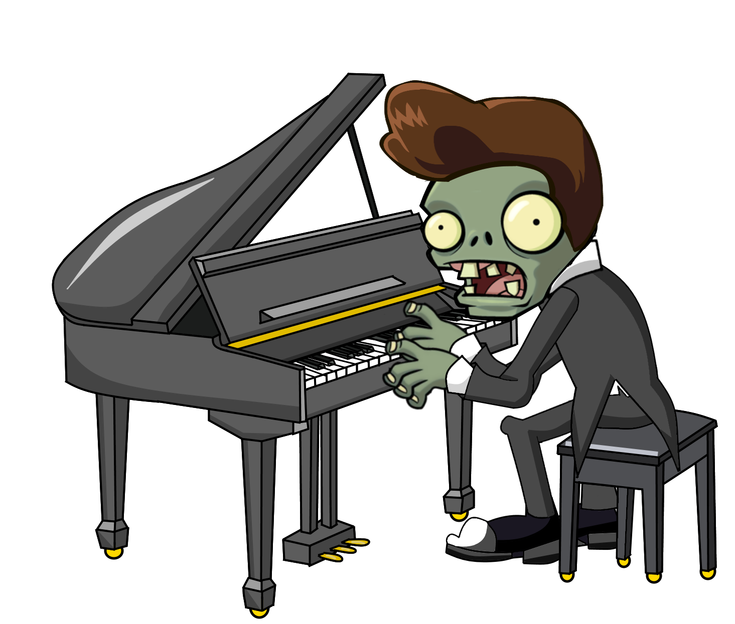 Grand Piano Zombie Hd.png - Piano, Transparent background PNG HD thumbnail