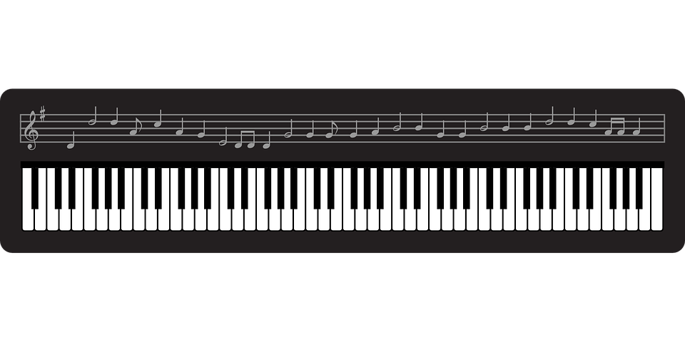 Keyboard Organ Instrument Piano Musical Cl - Piano, Transparent background PNG HD thumbnail