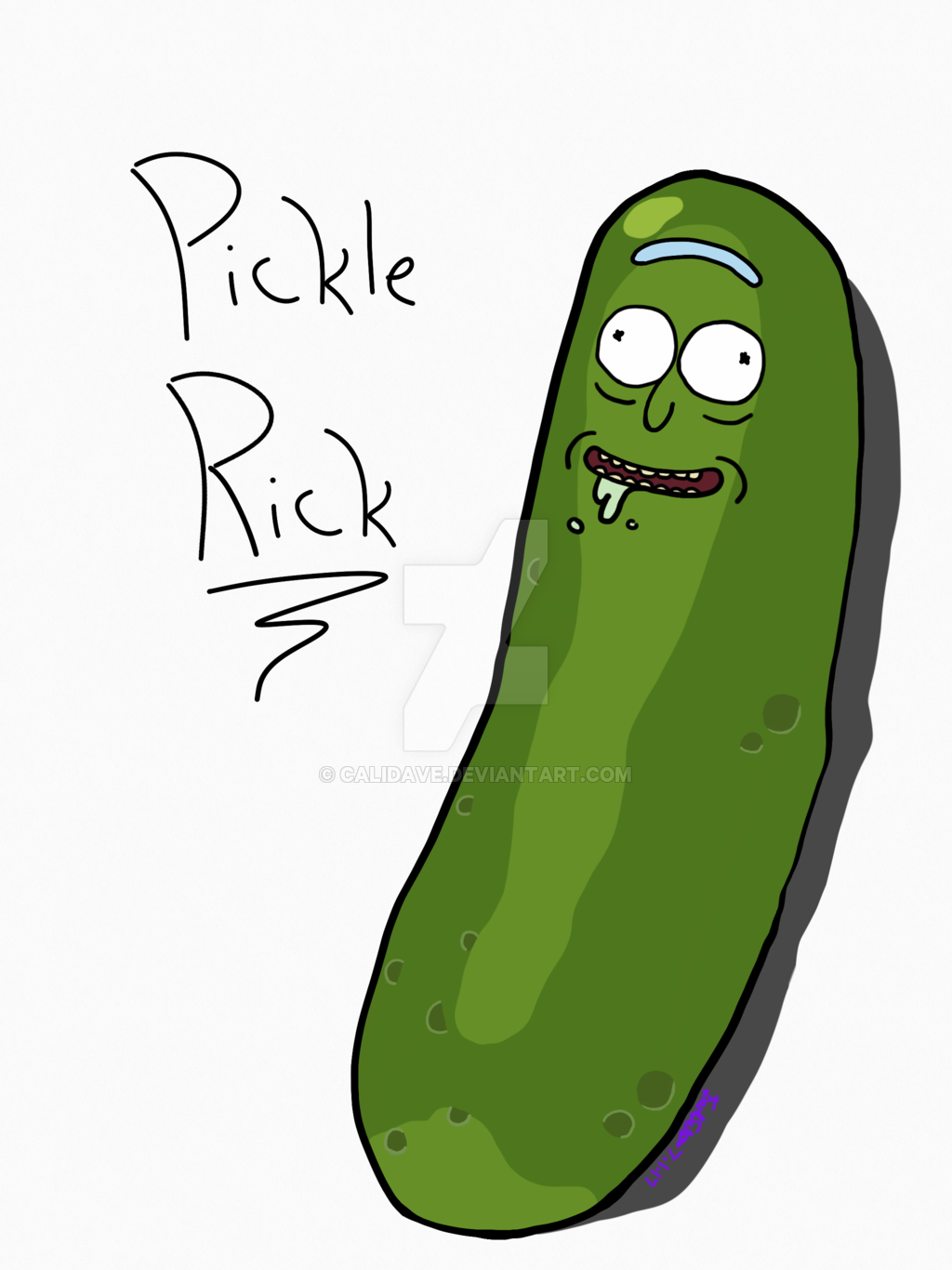Pickle Rick By Calidave Pickle Rick By Calidave - Pickle, Transparent background PNG HD thumbnail