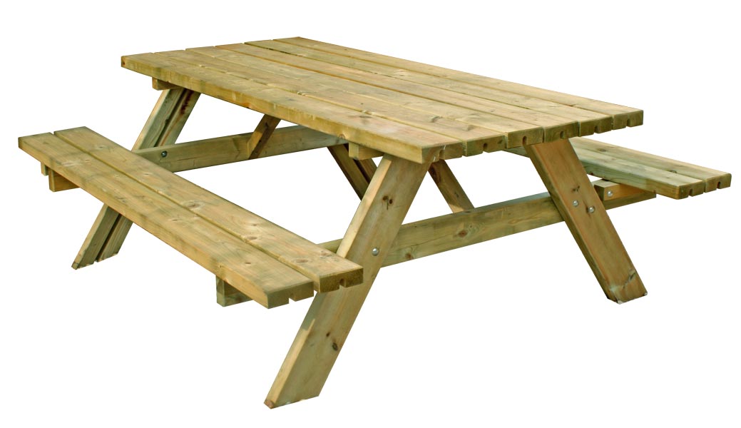 Pine Woburn Picnic Table - 2 