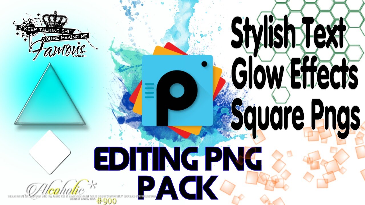 Picsart Glow Effect | Lighting Effects | Stylish Text | Square Png All In One Pack Zip   Youtube - Picsart Package Download, Transparent background PNG HD thumbnail