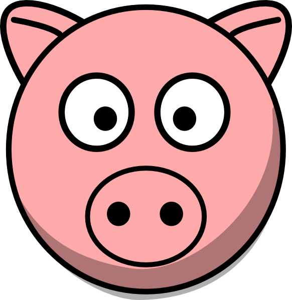 Pictures Of Cartoon Pigs - Pig Face, Transparent background PNG HD thumbnail