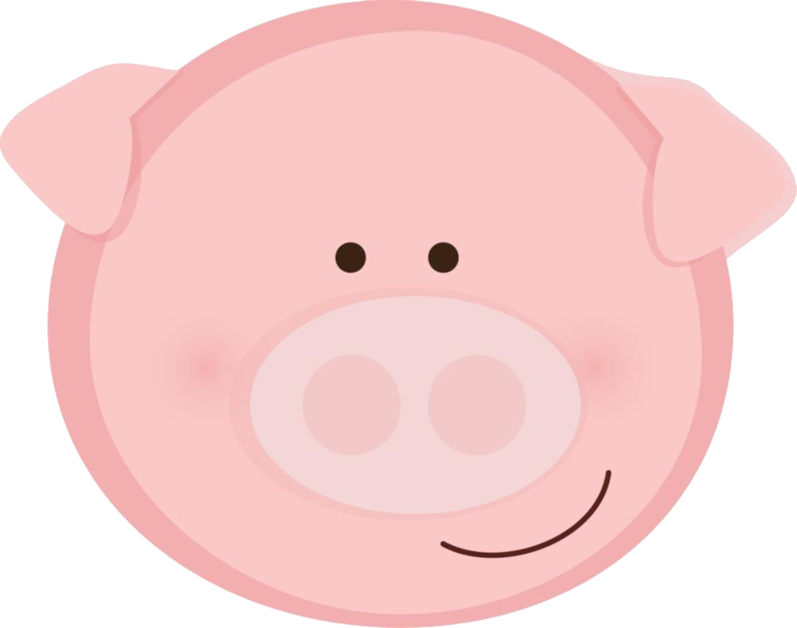 Pink Pig Face Clip Art - Pig Face, Transparent background PNG HD thumbnail