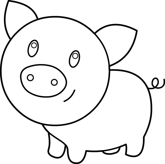 Cartoon Pig Black And White   Clipart Best - Pig Head Black And White, Transparent background PNG HD thumbnail