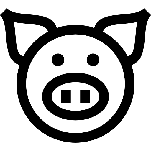 Png Svg Hdpng.com  - Pig Head Black And White, Transparent background PNG HD thumbnail