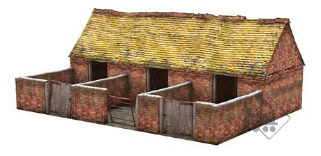 44 105 Scenecraft Red Brick Pigsty (112Mm X 85Mm X 45Mm), Buildings U0026 Features | Main Station - Pigsty, Transparent background PNG HD thumbnail