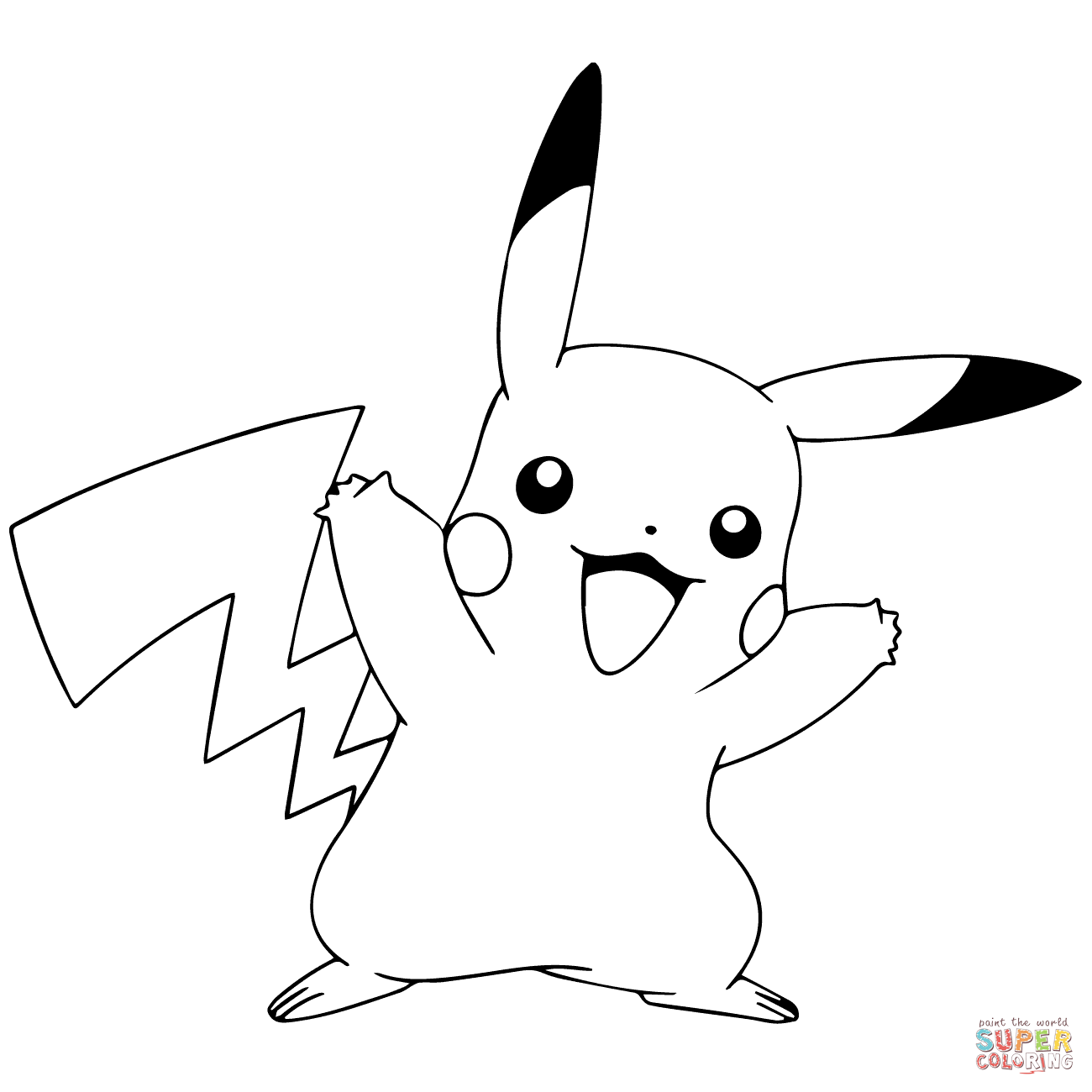 Click The Pokémon Go Pikachu Celebrating Hdpng.com  - Pikachu Black And White, Transparent background PNG HD thumbnail