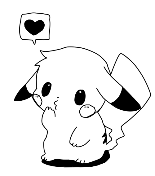 Cute Pikachu Lineart By Jacky By Thejackyapfel Hdpng.com  - Pikachu Black And White, Transparent background PNG HD thumbnail